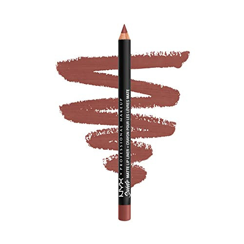 NYX PROFESSIONAL MAKEUP Suede Matte Lip Liner, Vegan Formula - San Diego (Light Nude With Yellow Undertone) | Amazon (US)