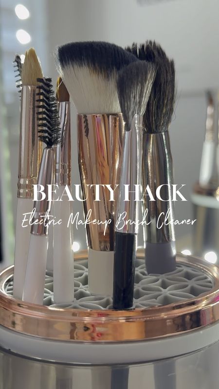 Teckwe Electric Makeup Brush Cleaner Machine,Automatic Cosmetic Brush,USB Make Up Effortlessly clean and dry your makeup brushes with the Electric Makeup Brush Cleaner for only $9.99!✨ #BeautyHack #MakeupLover #TimeSaver #BeautyBrands #BeautyBloggers #MiamiBeauty #BeautyInfluencer 
Brush Cleaner,Portable Electric Makeup Brush Cleaner,Cleaner & Drying Stand Fit For All Size Makeup Brush,Sonic Vibration Deep Cleaning,Gentle Water Spin & Multi Tube Cleaning

#LTKBeauty #LTKGiftGuide #LTKVideo
