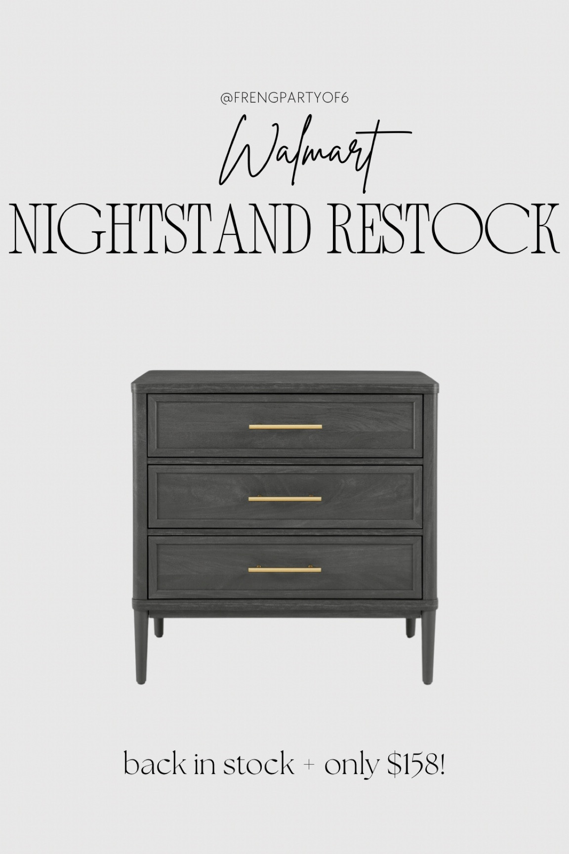 This pretty Walmart nightstand is finally back in stock! Only $158 and has great reviews  

#LTKHome