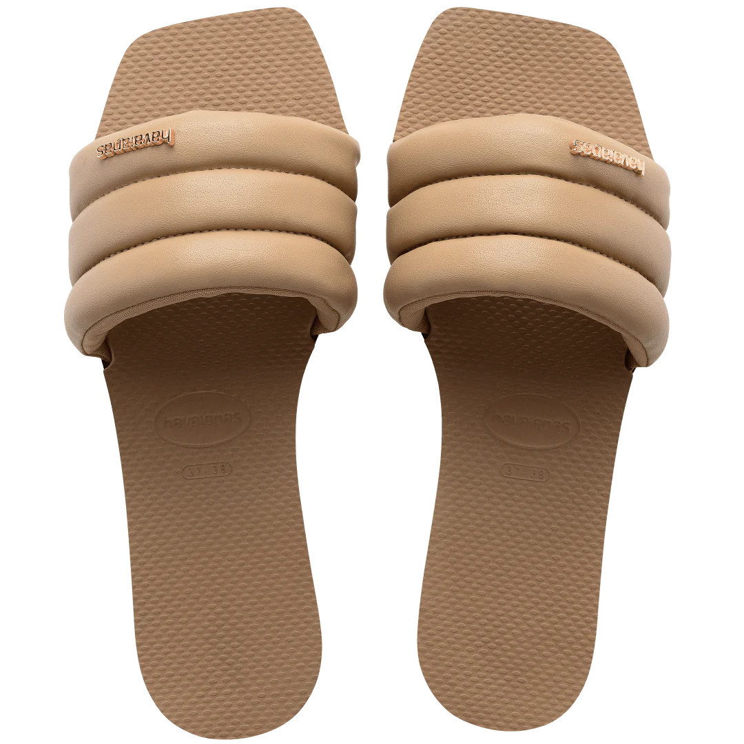 Havaianas Women's You Milan Slides | Rose Gold | Size 9/10 | Havaianas