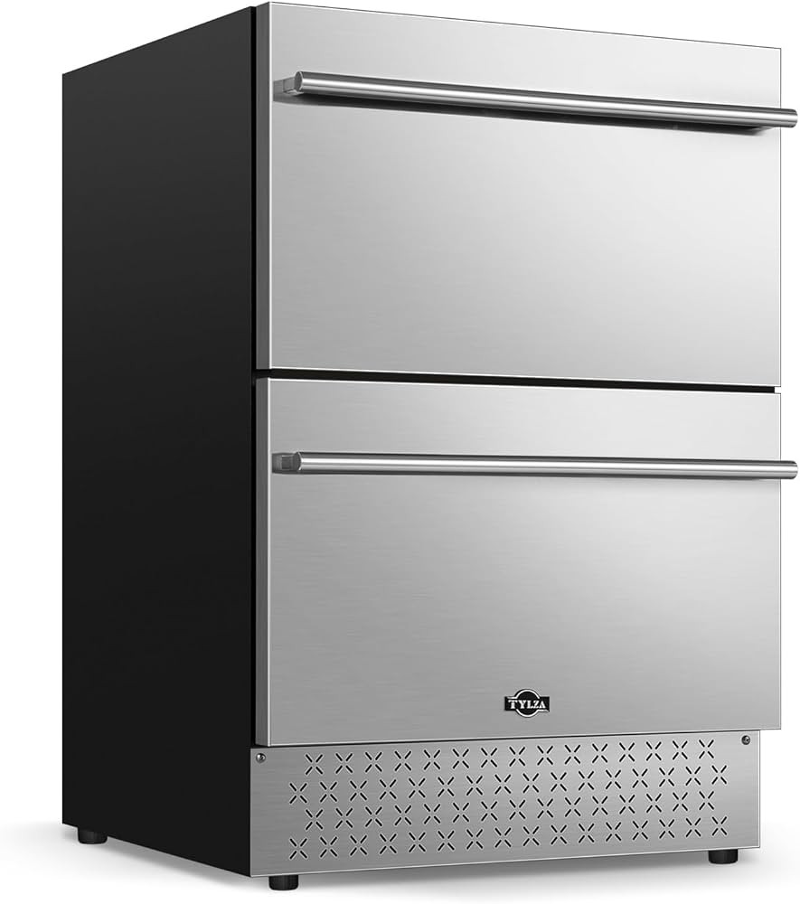 Tylza 24 Inch Under Counter Drawer Fridge, Built-in Beverage Refrigerator for Home and Commercial... | Amazon (US)