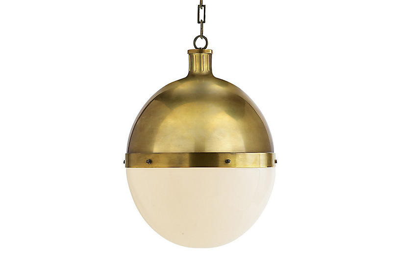 Hicks Pendant, Antiqued Brass | One Kings Lane