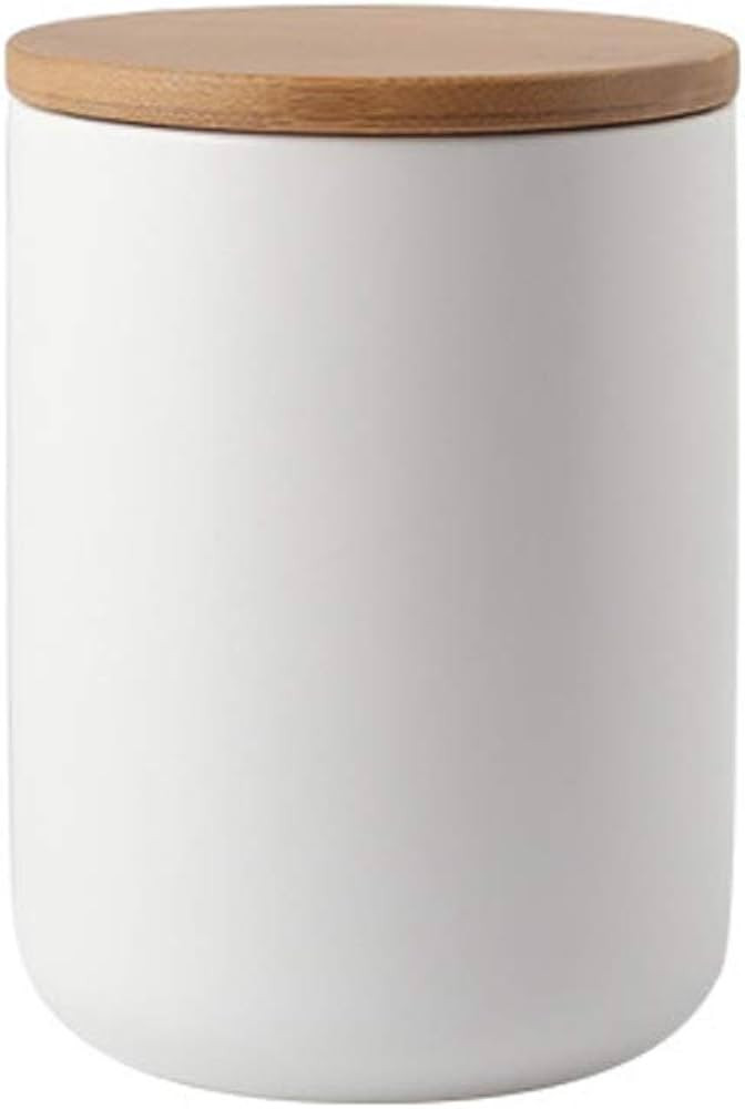 Food Storage Canister, Ceramic Kitchen Canisters with Airtight Seal Bamboo Lid, Food Storage Jar ... | Amazon (US)