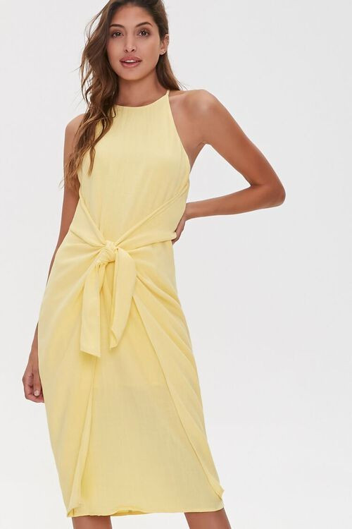Tie-Front Plunge-Back Dress | Forever 21 (US)