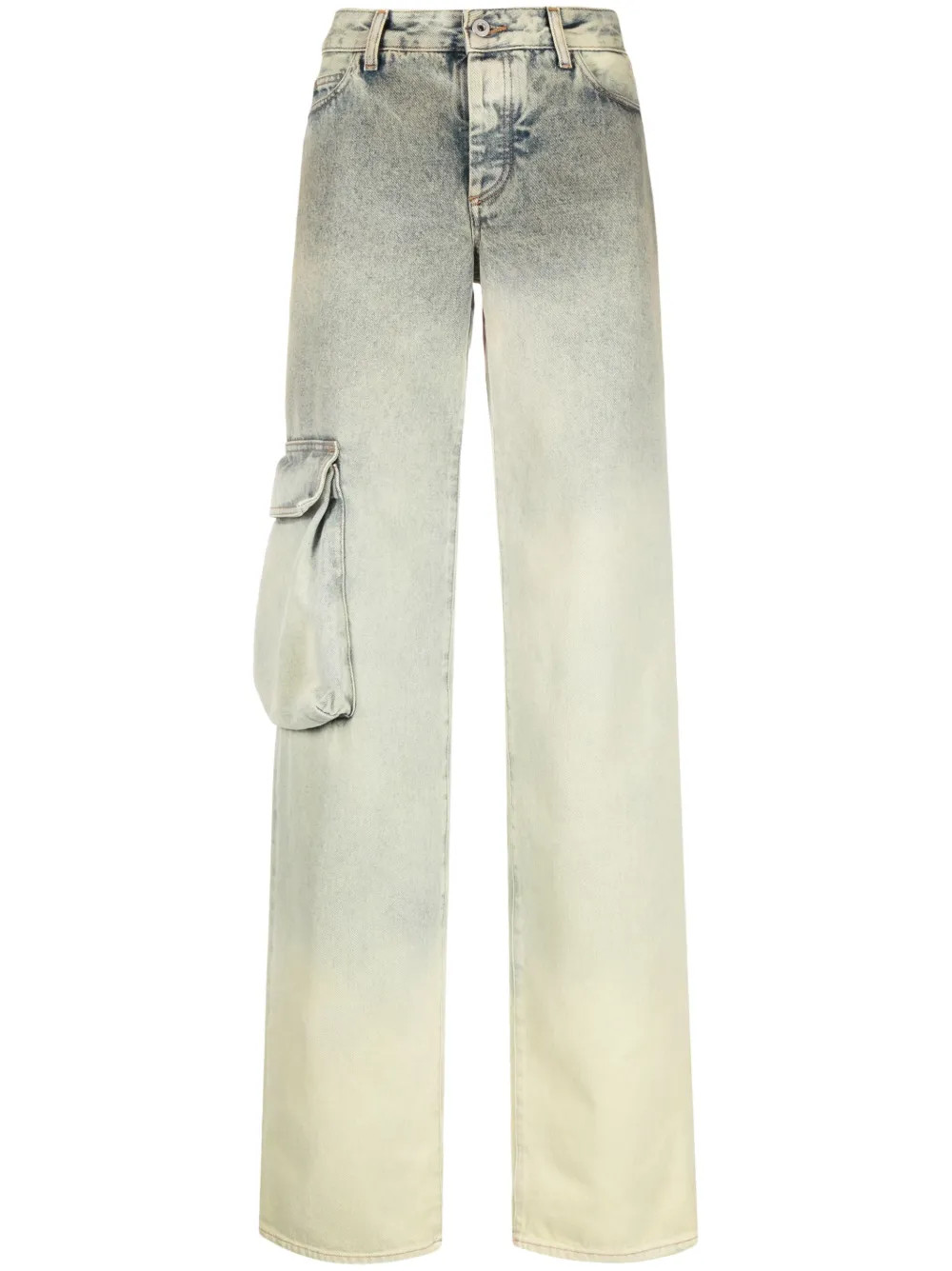 Off-White Toybox Laundry wide-leg Jeans | Blue | FARFETCH UK | Farfetch Global