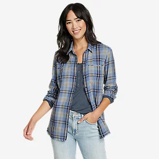 Fremont Flannel Frayed Hem Shirt | Eddie Bauer, LLC
