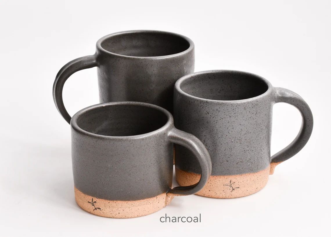 Pottery Mug, Basic coffee mug. Handmade, one-of-a-kind pottery.Multiple glazes. Coffee & tea acce... | Etsy (US)