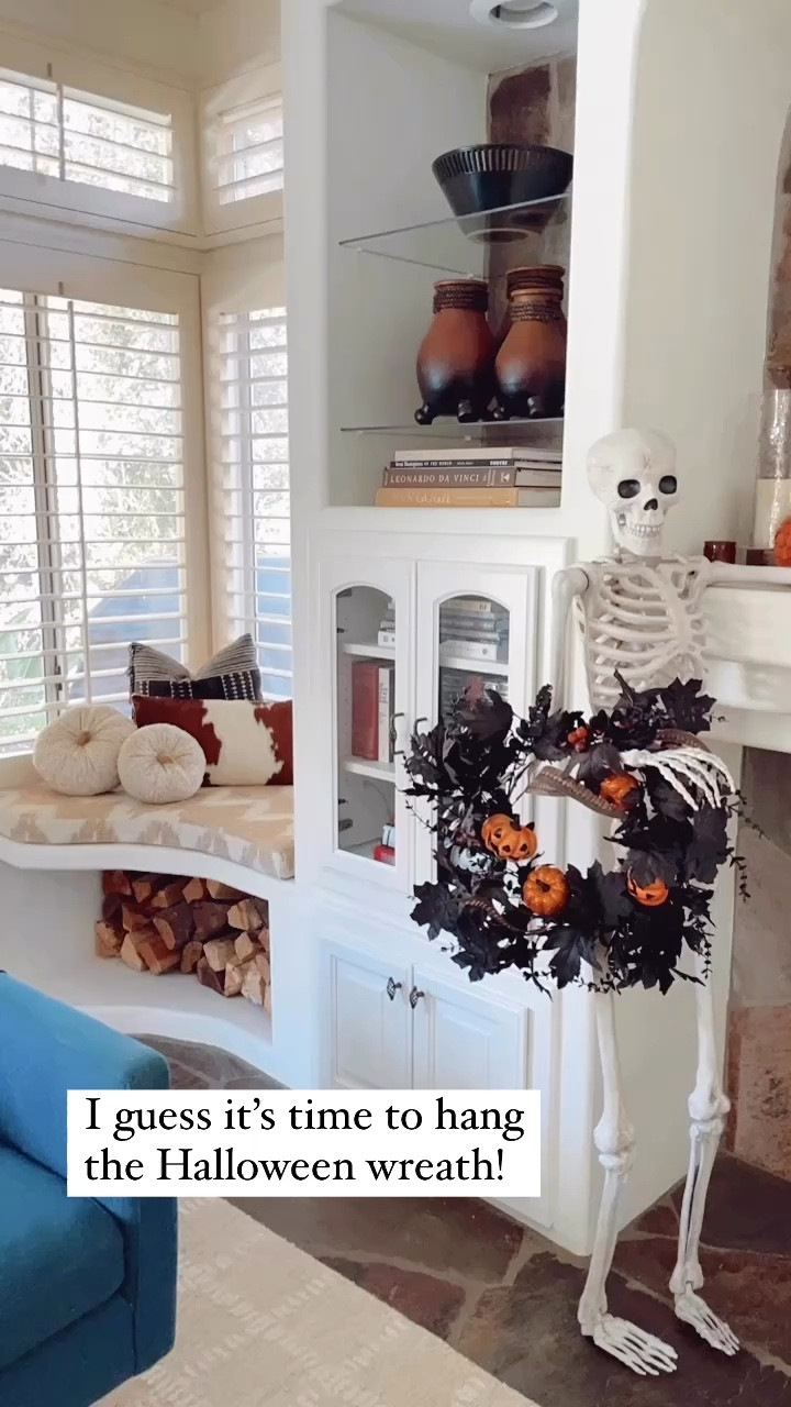 Happy October! I guess it’s time to hang the Halloween wreath! 

#halloweendecor #skeleton #posableskeleton #halloween

#LTKSeasonal #LTKVideo #LTKHalloween
