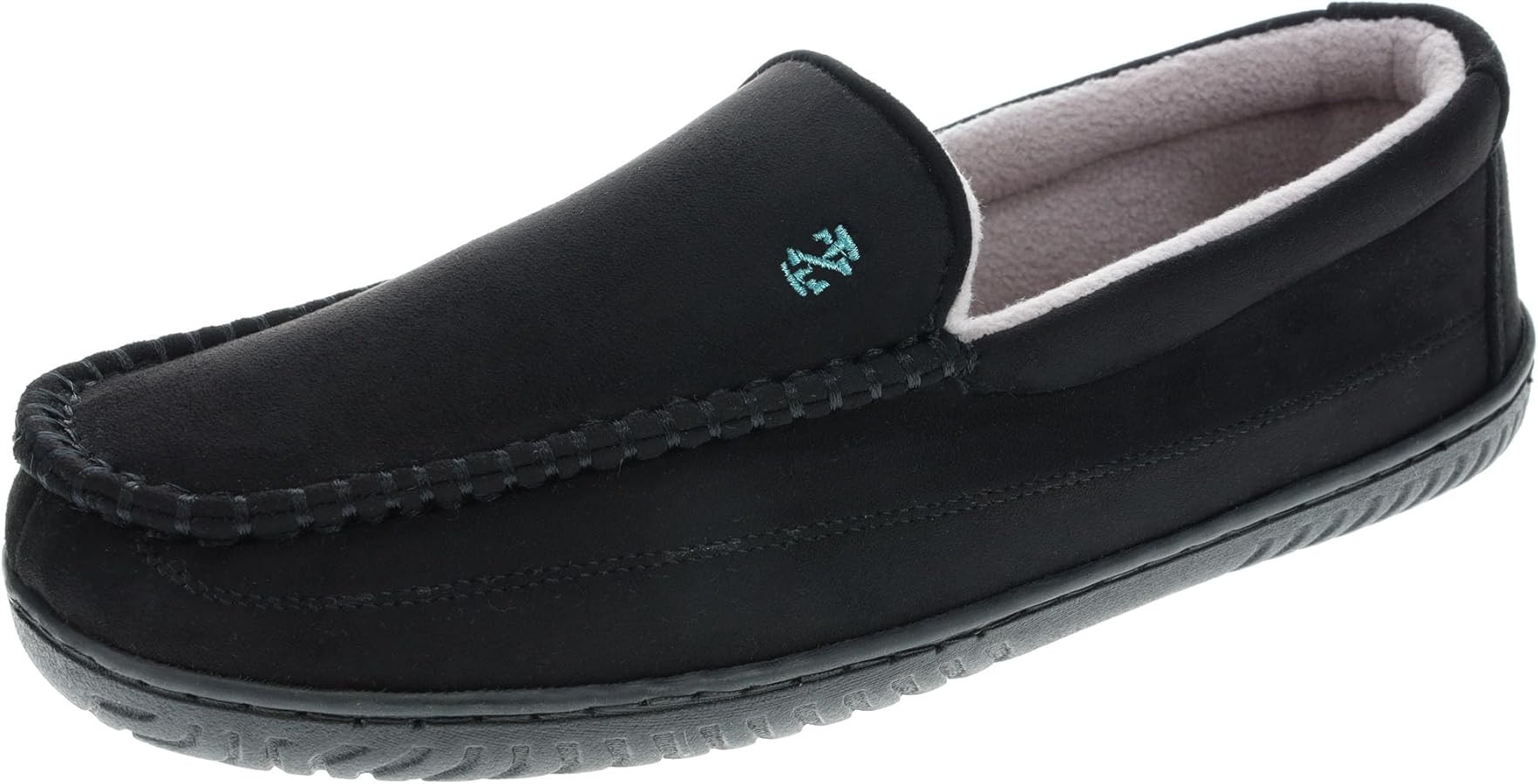 IZOD Men's Slipper with Memory Foam, Classic Soft Microsuede Moccasin, Solid Black, Men's Sizes | Amazon (US)