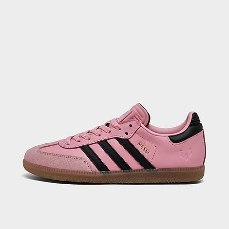 adidas Big Kids Originals Samba Messi Casual Shoes in Light Pink/Core Black/Gum 4 Size: 3.5 | Finish Line (US)