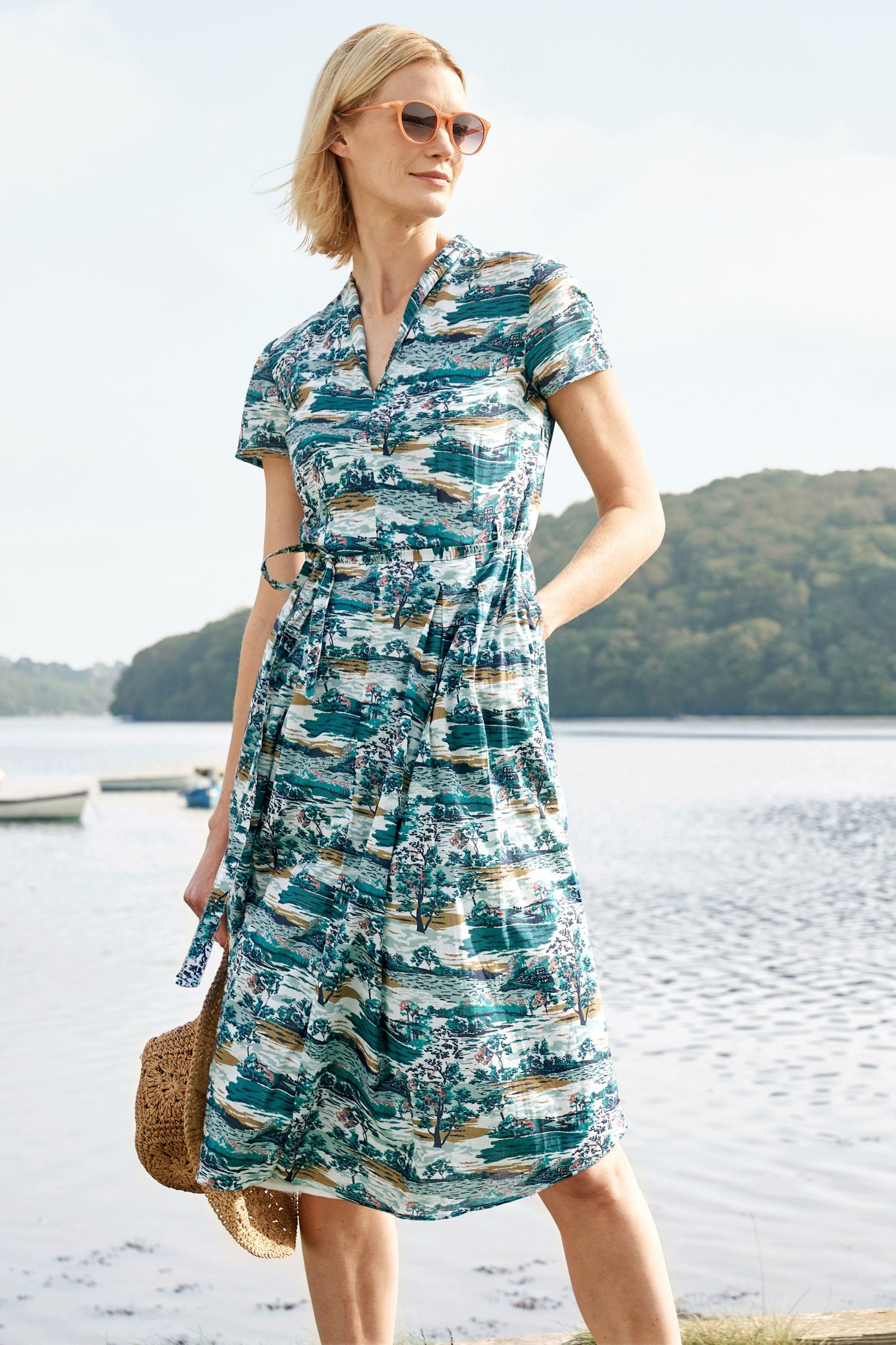 Top Terrace Fit-and-flare Dress | Seasalt Cornwall