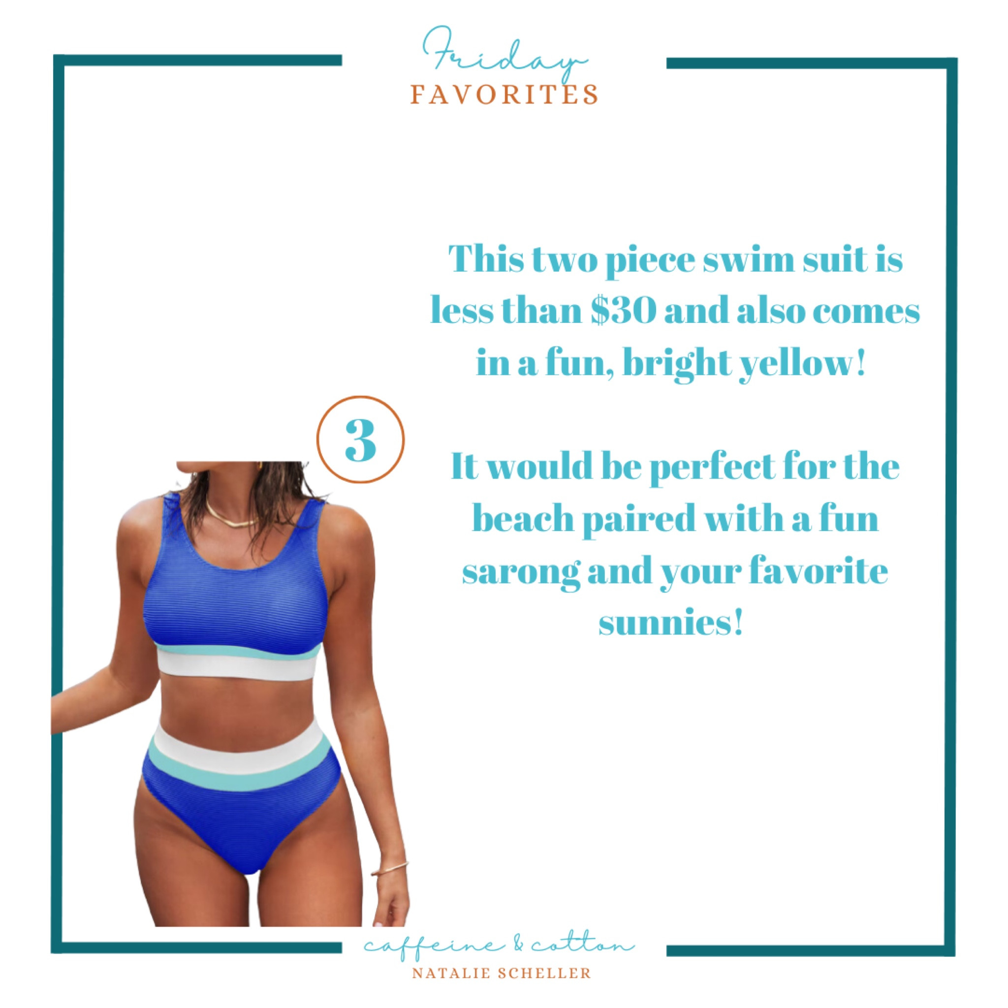 Two piece swim suit from Cupshe 

#LTKtravel #LTKunder50 #LTKSeasonal