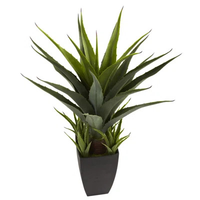 9.75'' Faux Lemon Grass Plant in Planter | Wayfair North America
