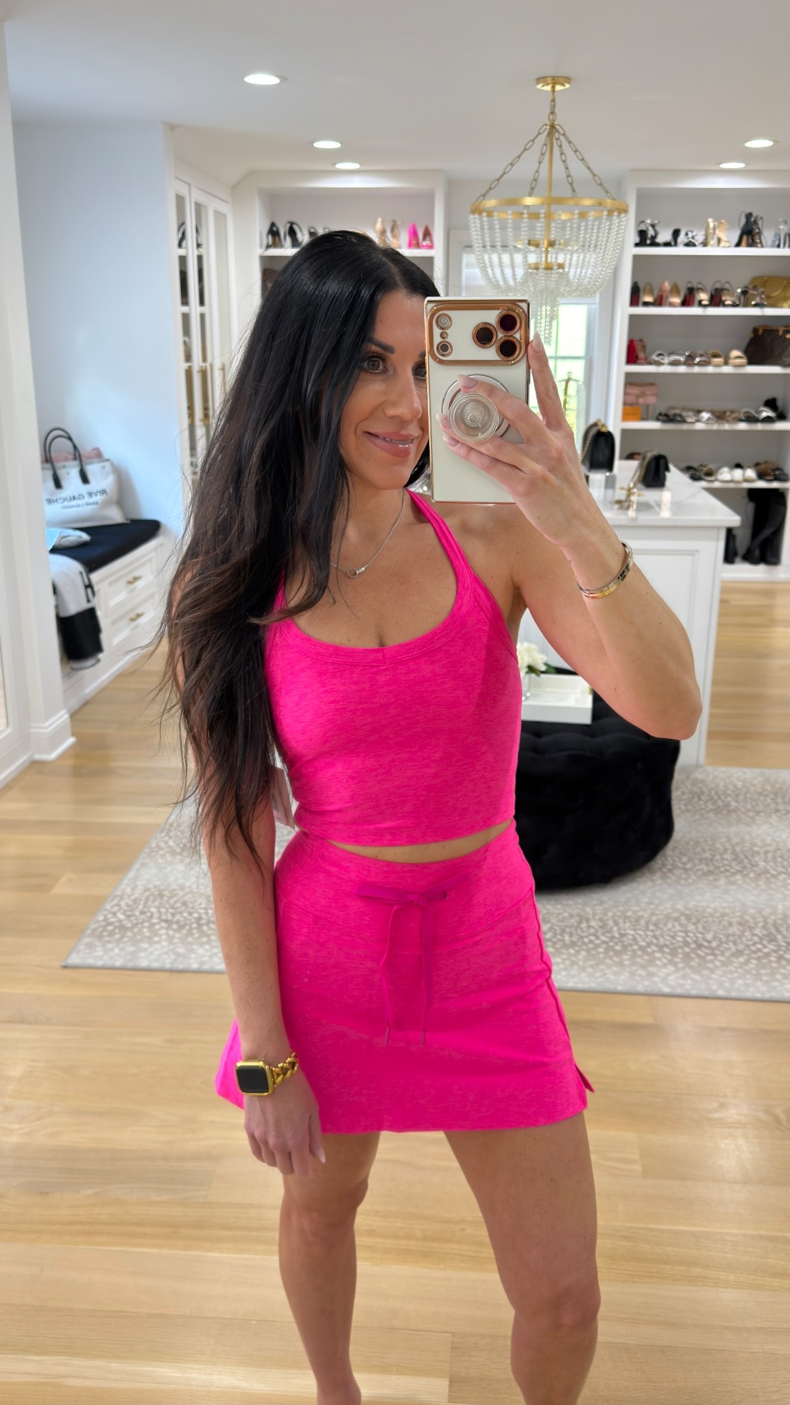 Beyond yoga skirt and tank set 