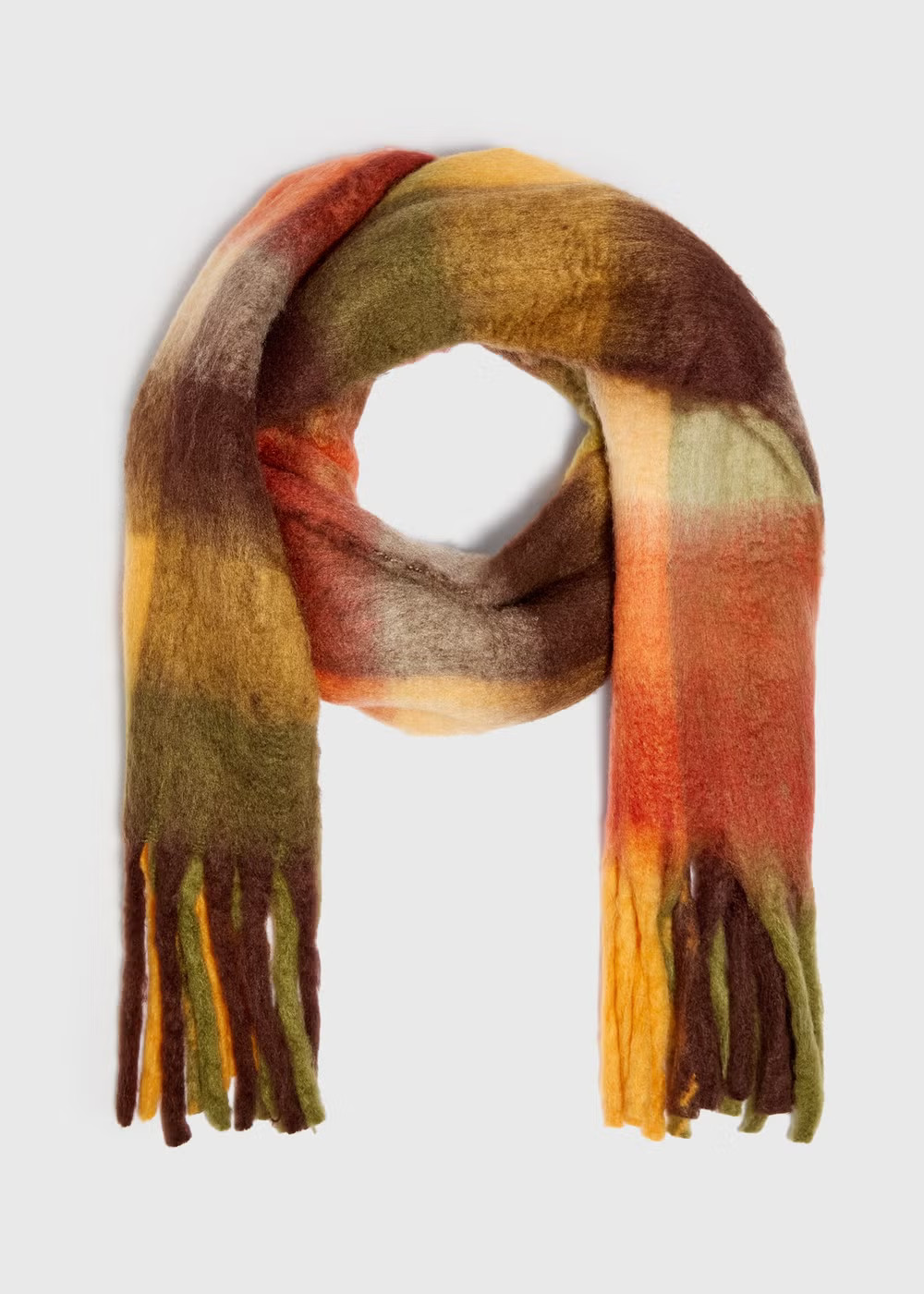 Multi Colour Brushed Scarf - One Size | Matalan UK | Matalan (UK)