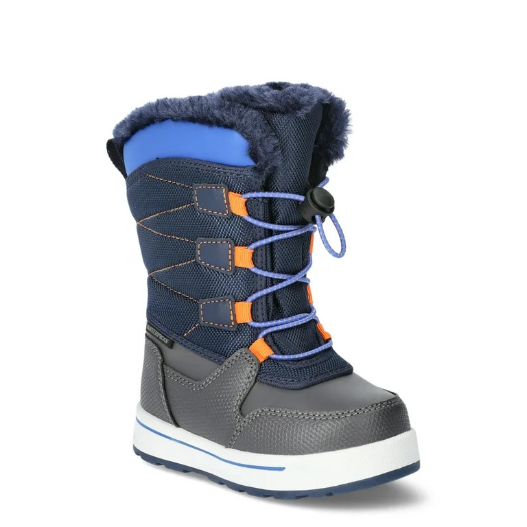 Wonder Nation Toddler & Kids Mid Calf Bungee Winter Boots | Walmart (US)