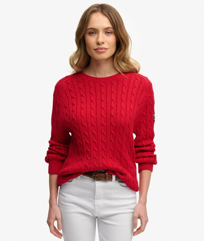 Slouchy Cable Knit Jumper | Superdry (UK)