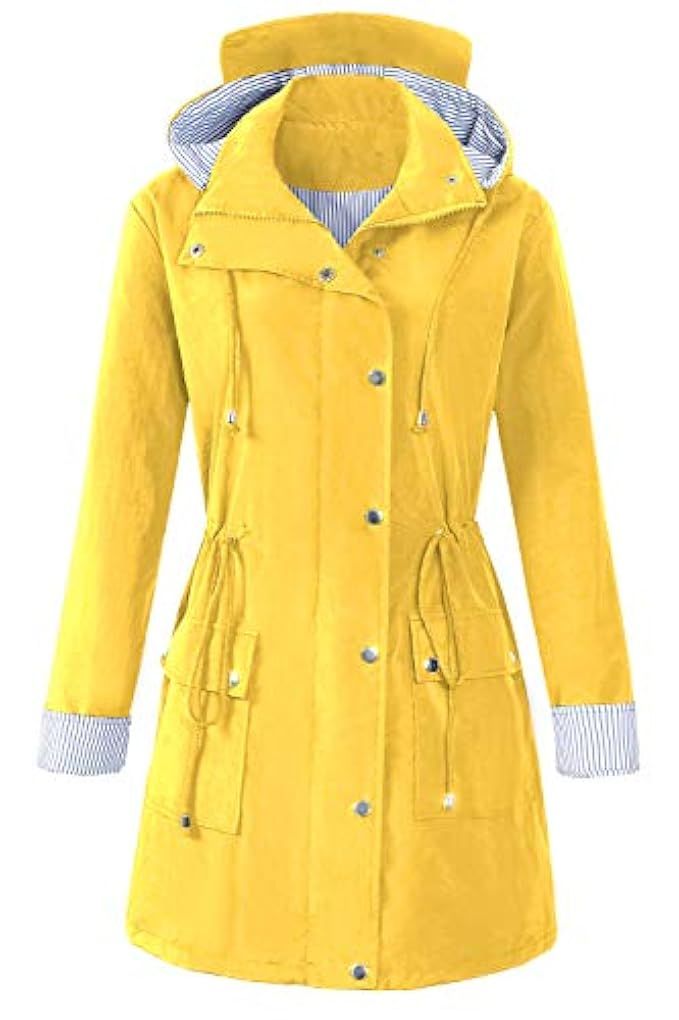BBX Lephsnt Women's Waterproof Jacket Hooded Lightweigth Raincoat Active Outdoor Trench Coat | Amazon (US)