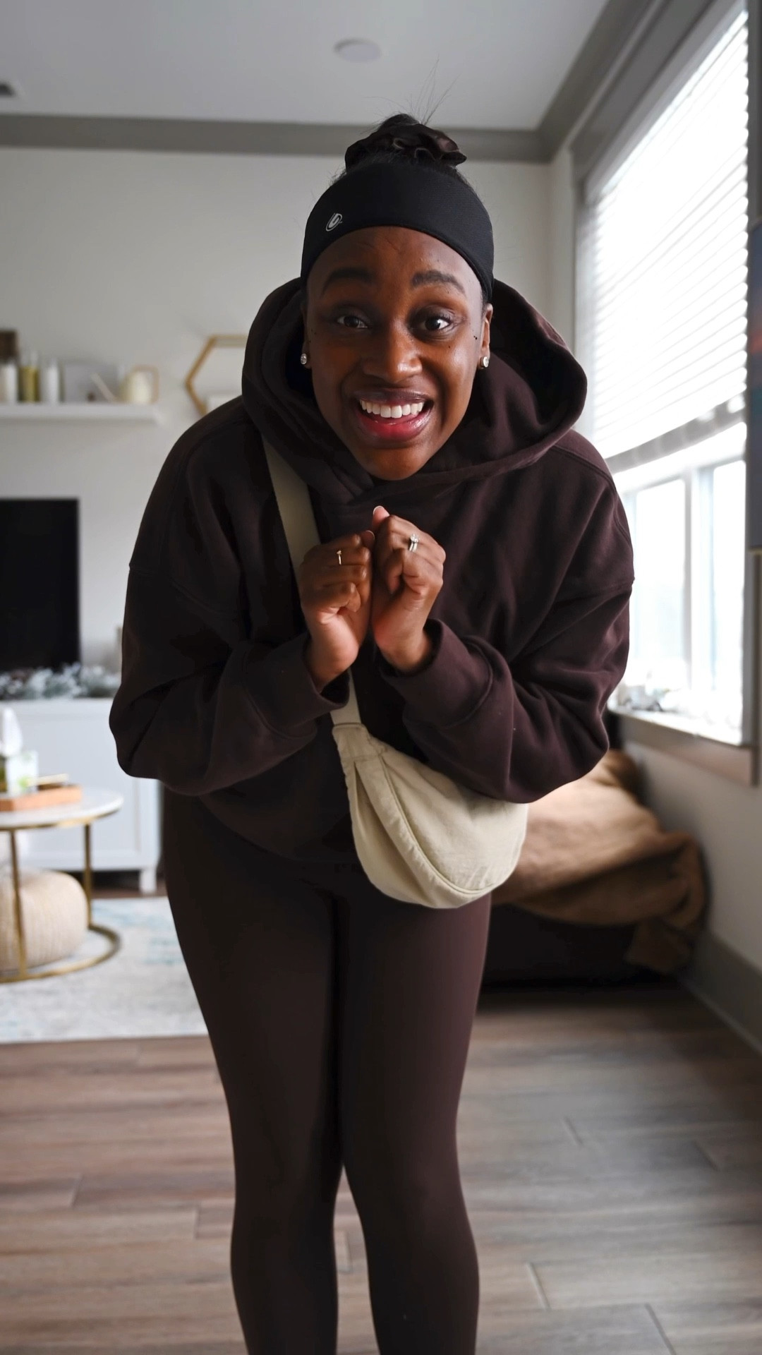 A close up of what I wore to a yoga sculpt class and vision board event! 😍 

#LTKgrwm #LTKootd #LTKselfcare