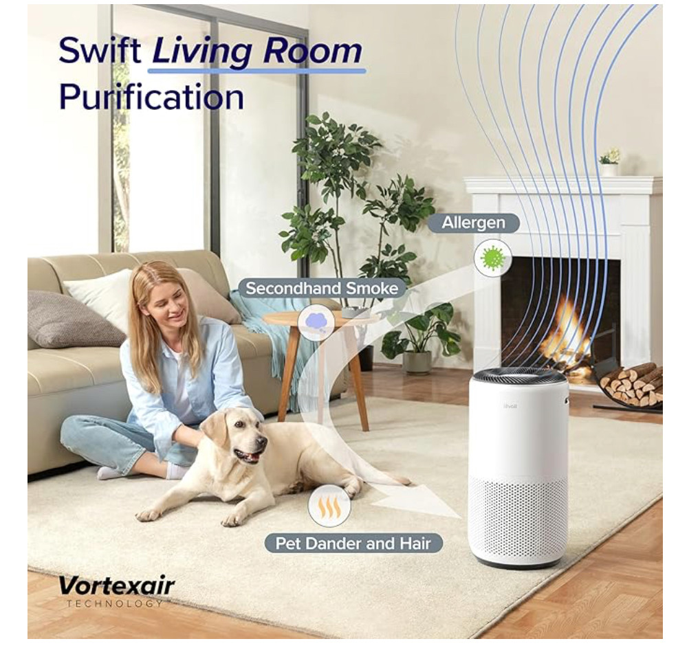 Breathe easier at home with the LEVOIT Core 400S-P Air Purifier 🌿✨ Sleek, smart, and perfect for keeping your space clean from dust, smoke, and pet dander. Loving how it fits right into my home aesthetic! #Ad #AmazonFinds" 

  

#LTKHome #LTKSeasonal #LTKHome #LTKPets