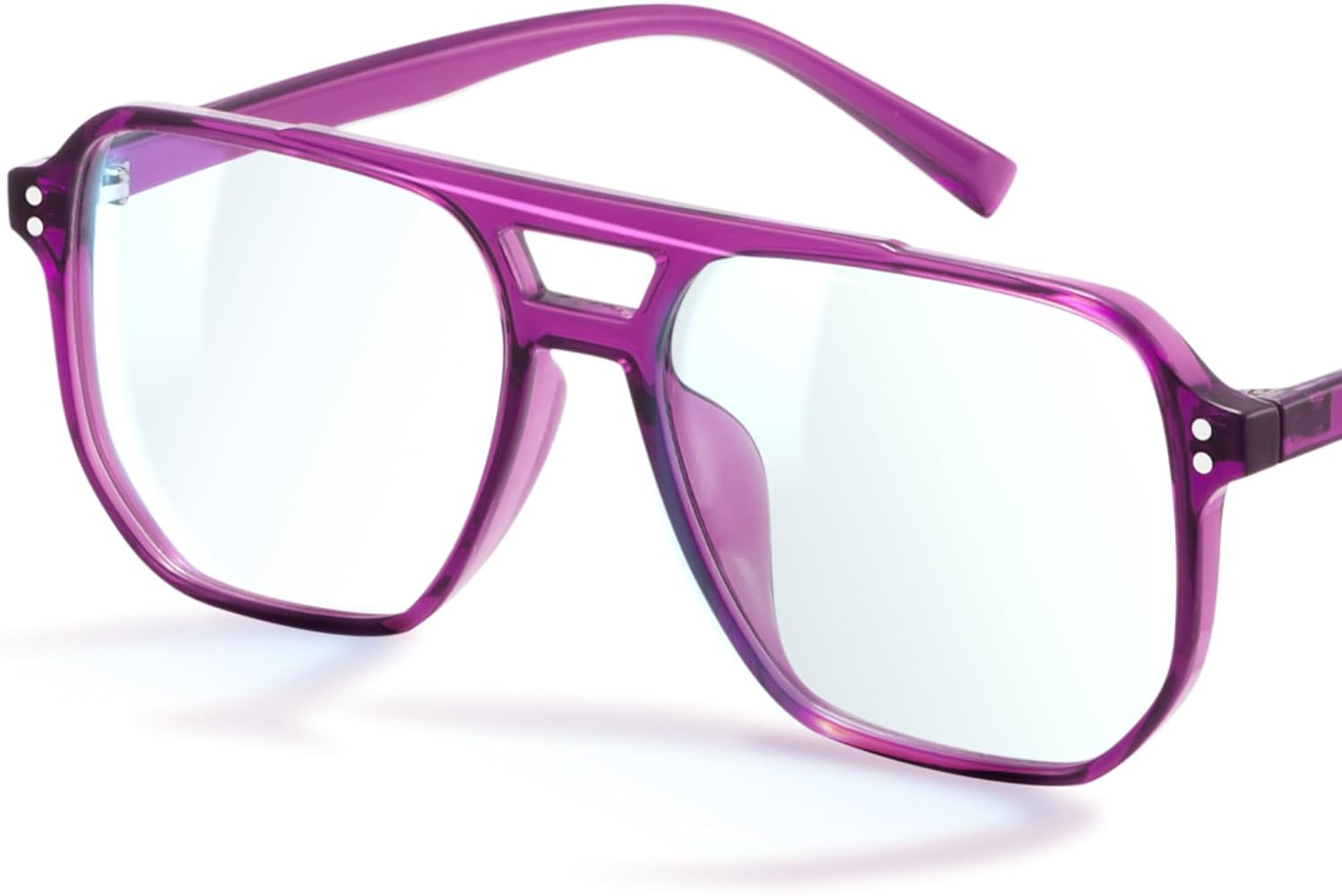 livho Vintage Aviator Blue Light Blocking Glasses, Fashion Oversized Frames with UV Protection Co... | Amazon (US)