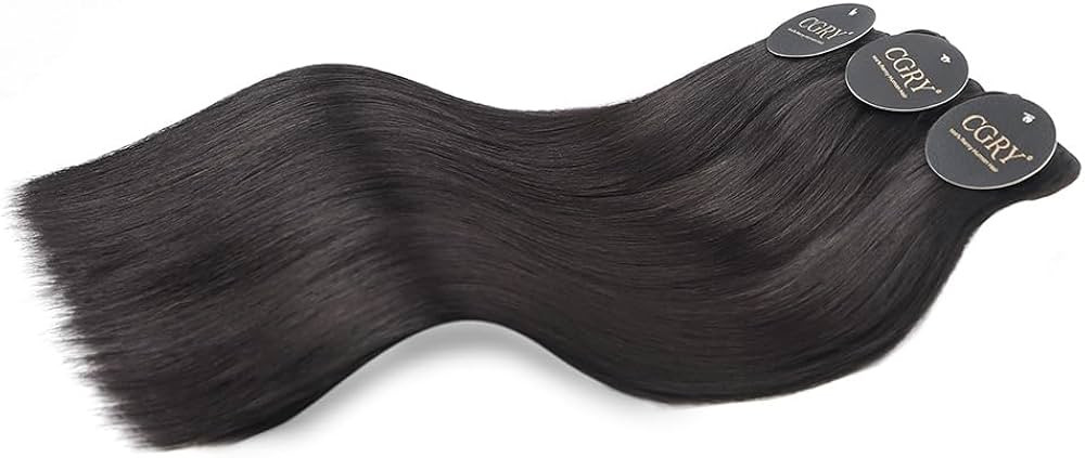 Real Raw Straight Bundles Human Hair 100% Unprocessed Indian Remy Human Hair Extensions Soft Silk... | Amazon (US)