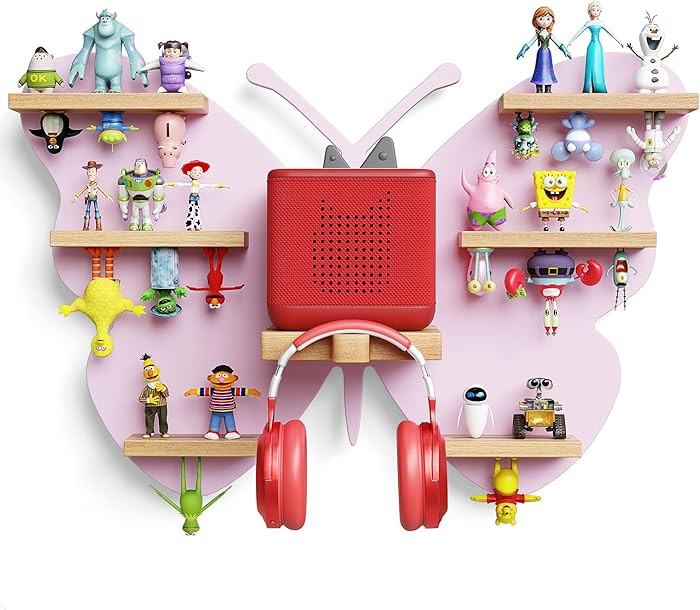 Tonies Storage Shelf - 30+ Capacity Tonies Shelf Magnetic with Top and Upside Down Magnet Floatin... | Amazon (US)