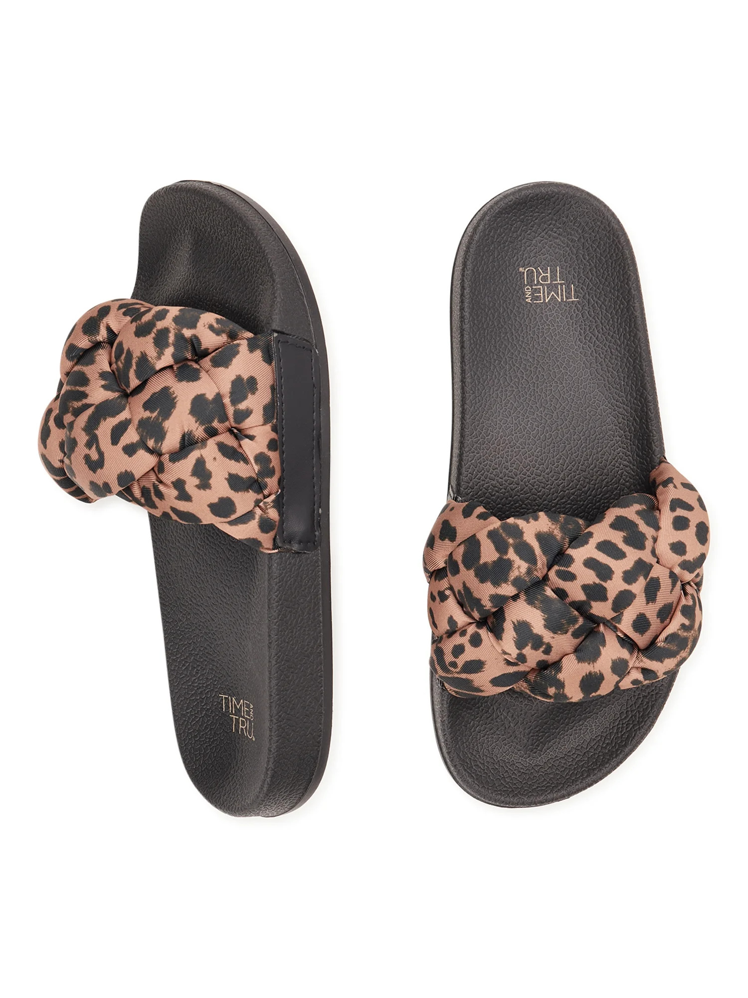 Time and Tru Women's Braided Pool Slide Sandals | Walmart (US)