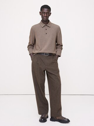 Slub Double-Knit Polo Shirt | Banana Republic (US)