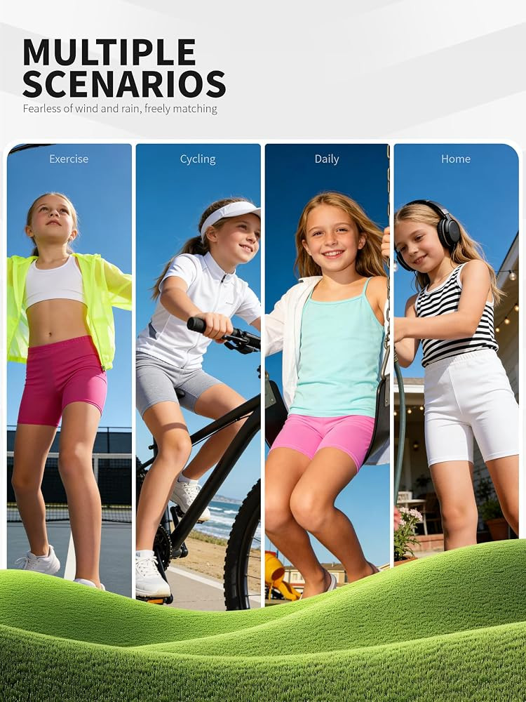 10 Pack Girls Dance Shorts Cartwheel Toddler Biker Under Dress Multi-Color Kids Bike Shorts Girls... | Amazon (US)