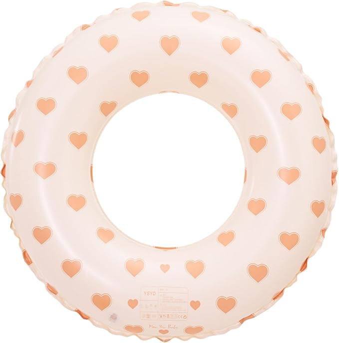 Swimming Pool Floats for Kids Ages 5-10, Inflatable Tubes With Simple Stripes, Cute Swim Rings, F... | Amazon (US)