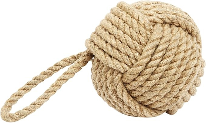 DEI Jute Monkey Fist Knot Door Stopper | Amazon (US)