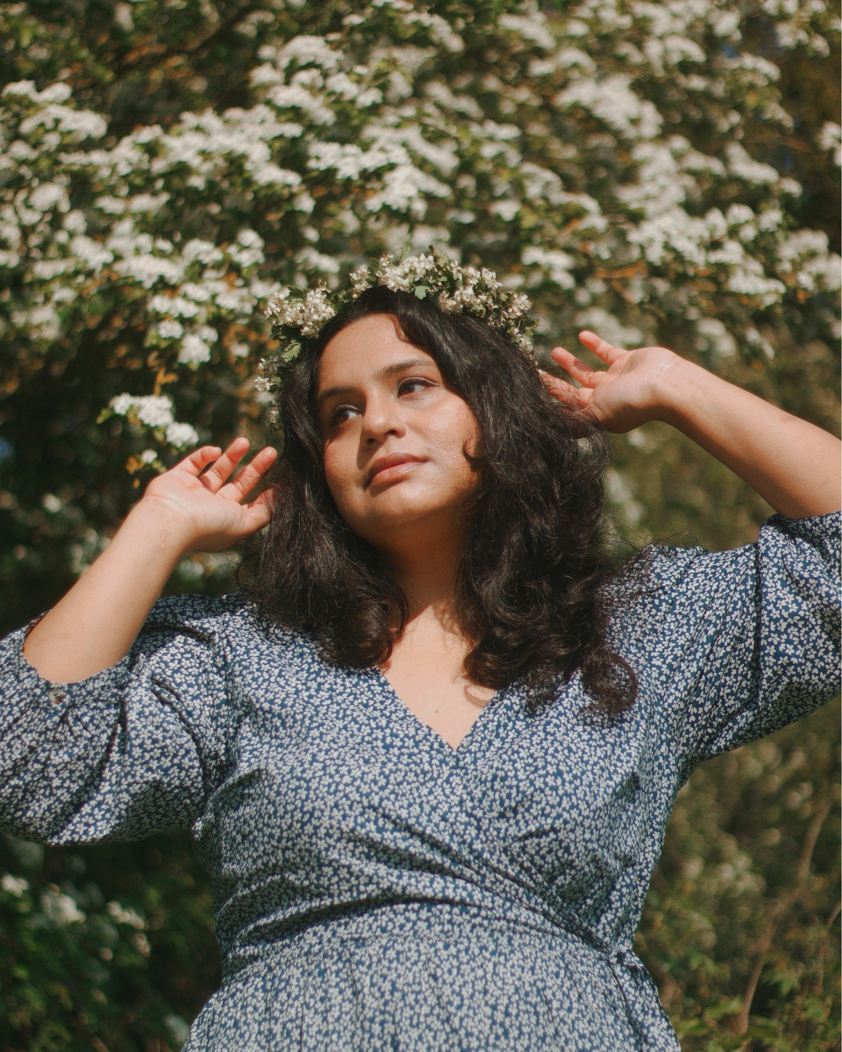 A ditsy floral wrap dress to match the hawthorn blossoms 🌸 And it’s 100% cotton too! 
Links to both regular and tall versions of this dress (I’m 5’7 and wearing the regular) 


#LTKuk #LTKsale #LTKsummer