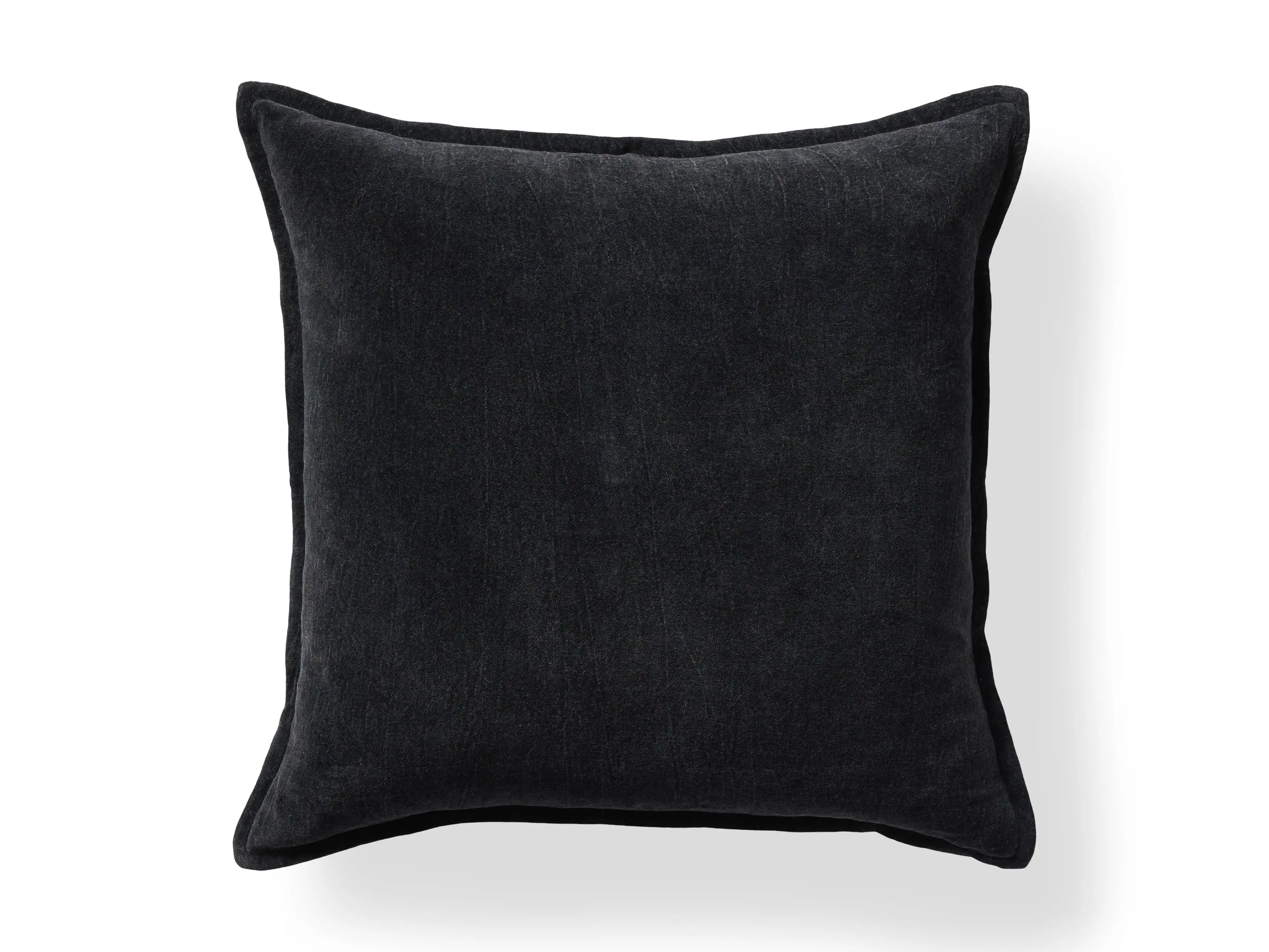 Stone Washed Velvet Square Pillow Cover | Arhaus