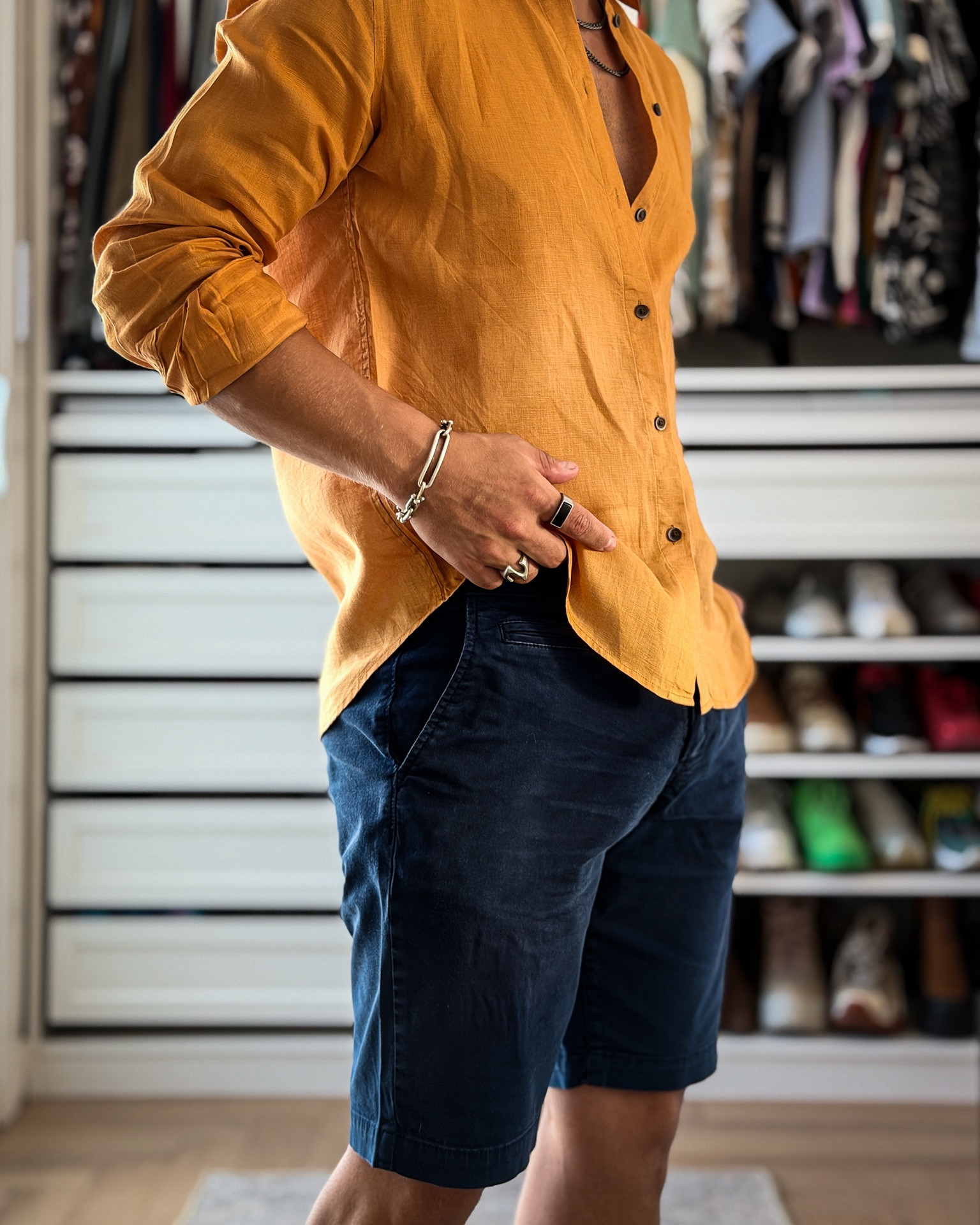 A little color goes a long way 🍊💙 
This breezy linen button-down, navy shorts, and statement sneakers make the perfect polished-yet-relaxed summer look. 
Shop the outfit below!

#LTKootd #LTKMens #LTKSeasonal