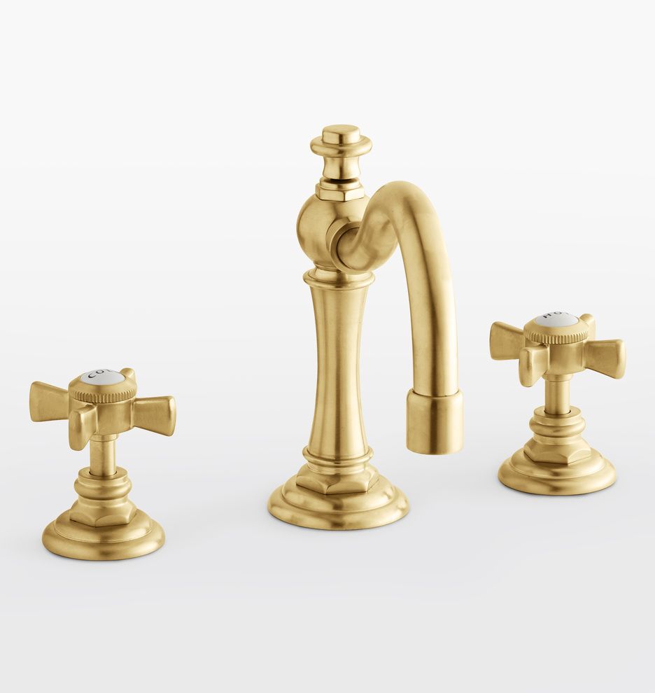 Connor Cross Handle Widespread Bathroom Faucet
 | Rejuvenation | Rejuvenation