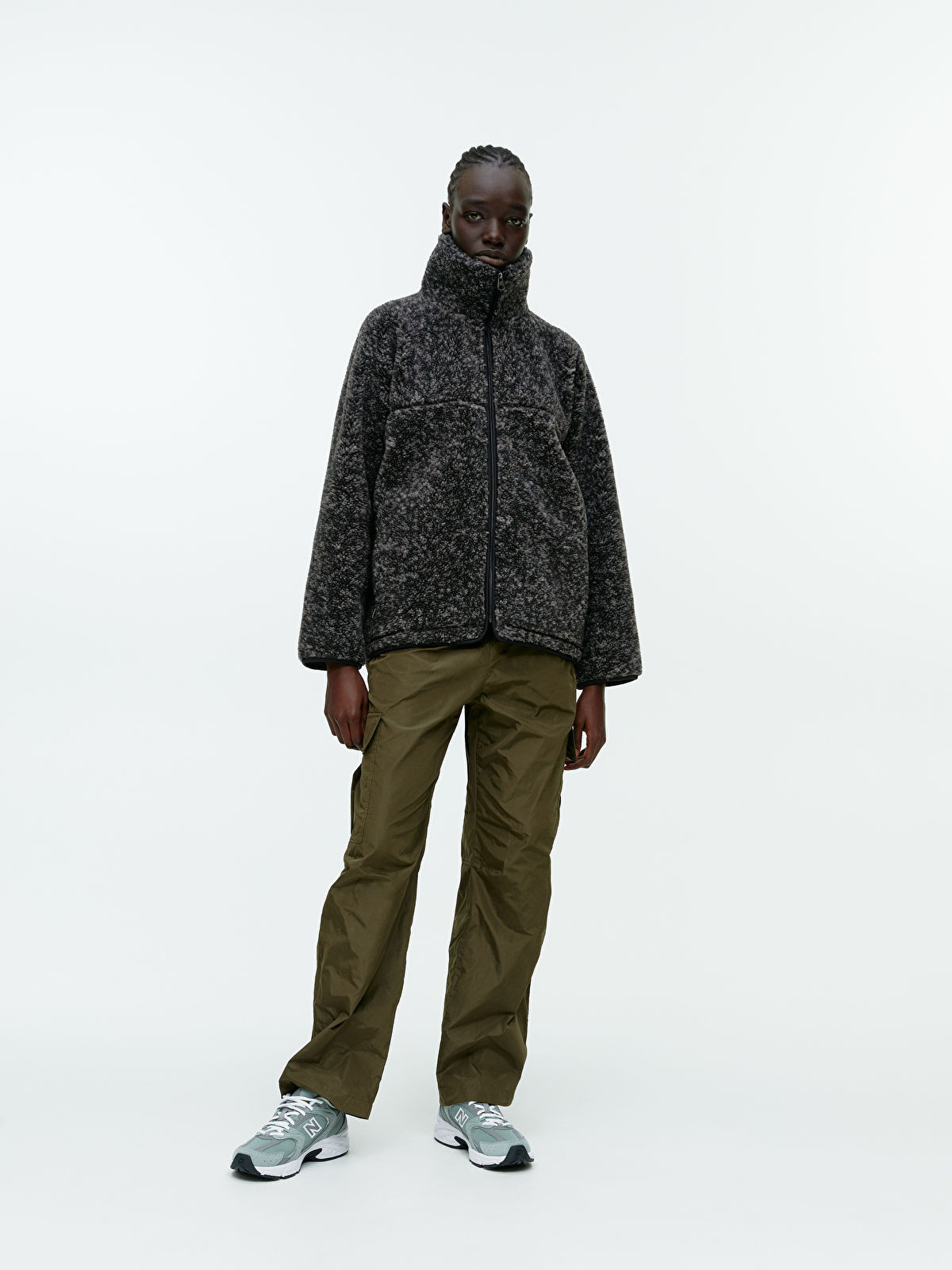 High-Neck Pile Jacket | ARKET (EU)
