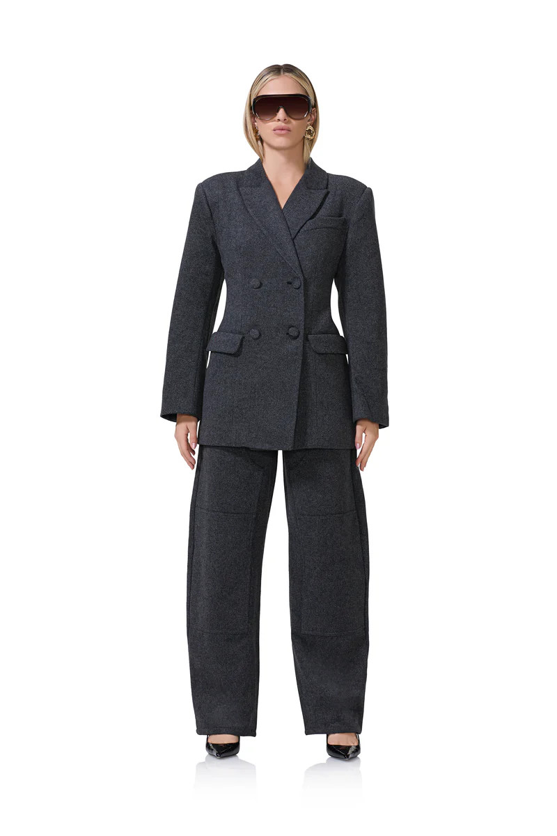 Jemima Blazer - Grey Tweed | ShopAFRM