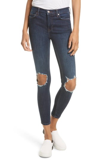 Women's Free People High Rise Busted Knee Skinny Jeans | Nordstrom