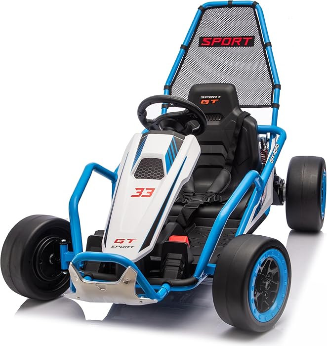 24V 8.5 MPH Electric Go Kart for Kids, 400W Powerful Drift Kart w/Front EVA Wheel & Metal Frame, ... | Amazon (US)