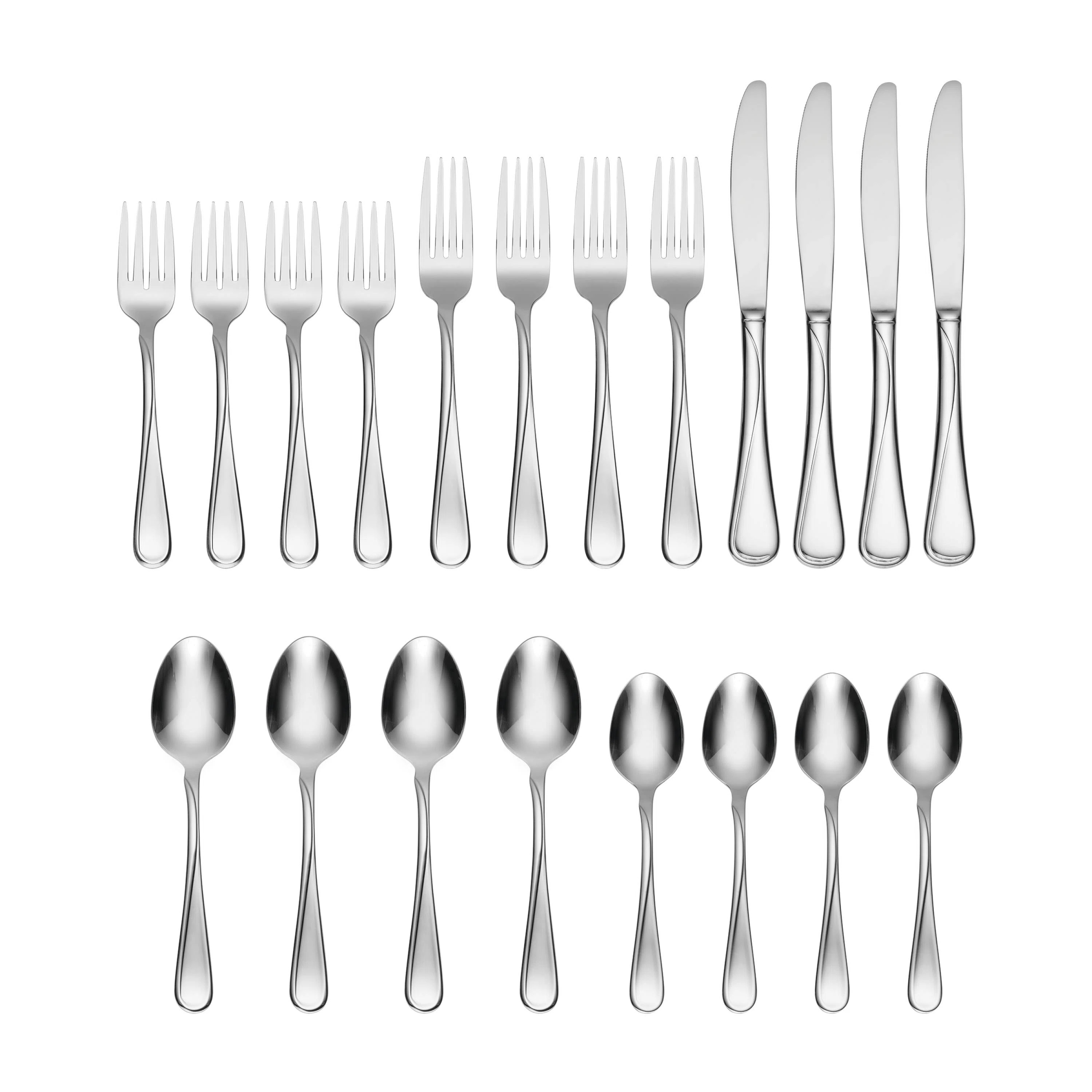 Oneida Flight 20 Piece Everyday Flatware Set, Service For 4 | Wayfair North America