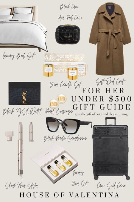 Gift guide for her under $500 🖤