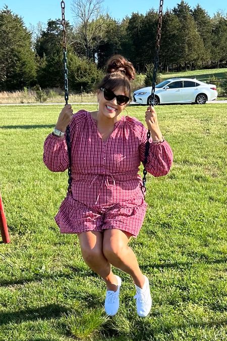 Takes me back to my youth!! Love to do this!! It was a gorgeous day and I drove by this park and thought I’m going to swing on a swing. 🥰🥰🥰

Comment LINK to SHOP. 

@walmart cute Time and Tru dress. On sale for $10.00. It comes in blue too. Sizes XS to 3XL. 

#timeandtru
#walmartfashion
#springoutfit

#LTKshoecrush #LTKfindsunder50