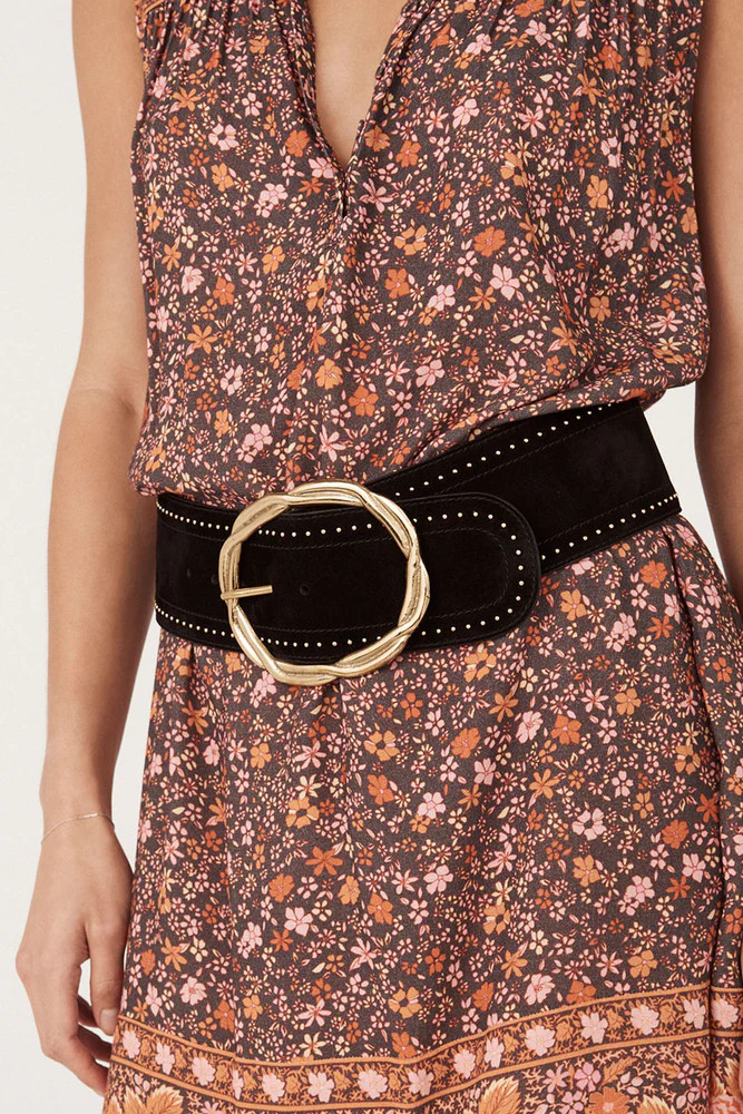 Cabana Studded Suede Belt | Spell Designs (USA)