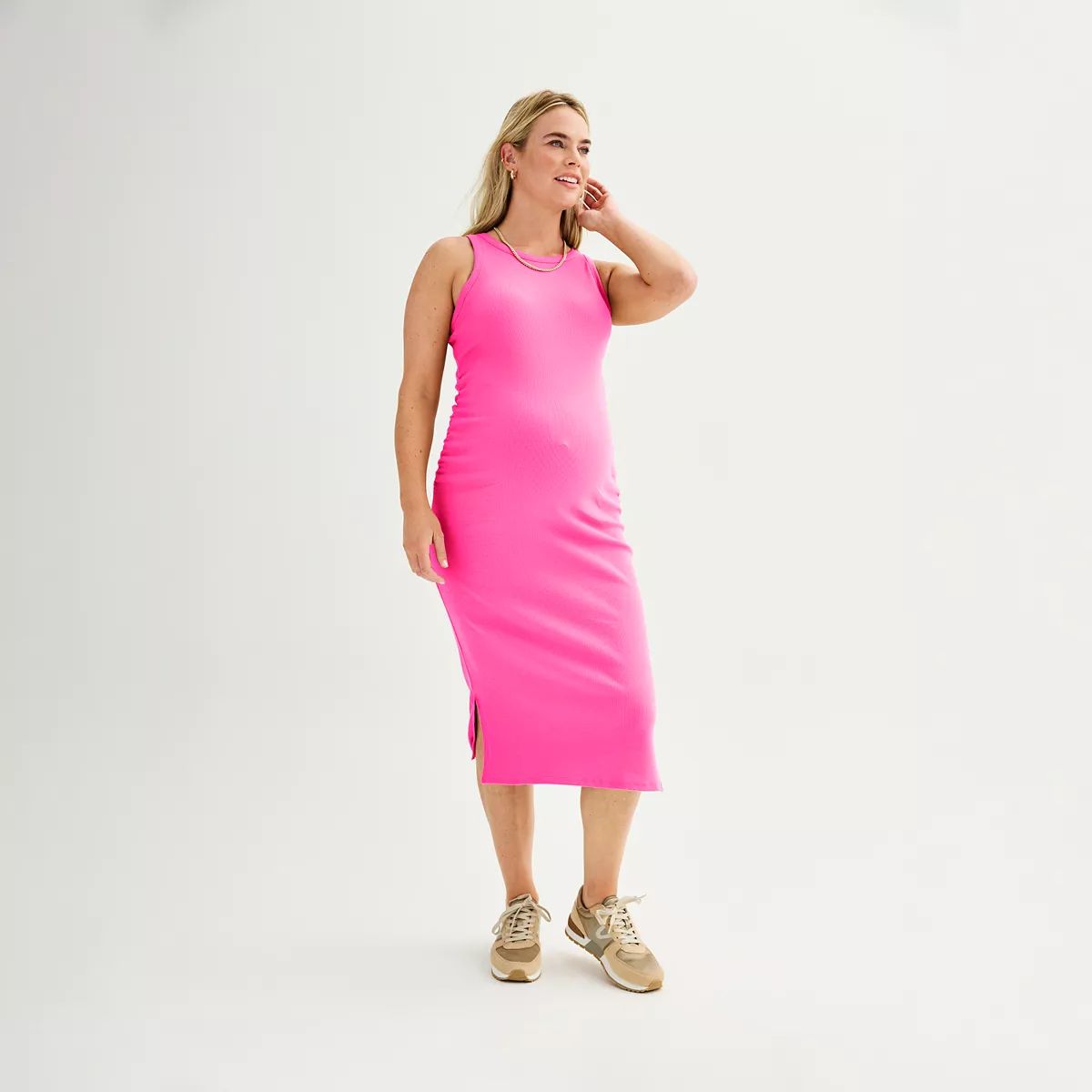 Maternity Sonoma Goods For Life® High Neck Knit Midi Dress | Kohl's