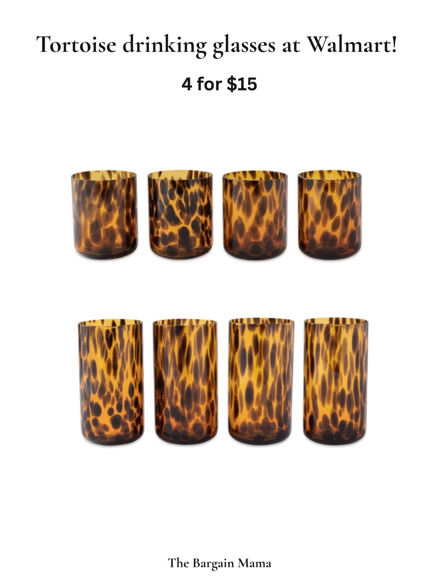 These drinking glasses are CUTE! 🙌

Walmart
Kitchen 
Parties
Tortoise
Home
Must have

#LTKHome #LTKFindsUnder50 #LTKfoodie