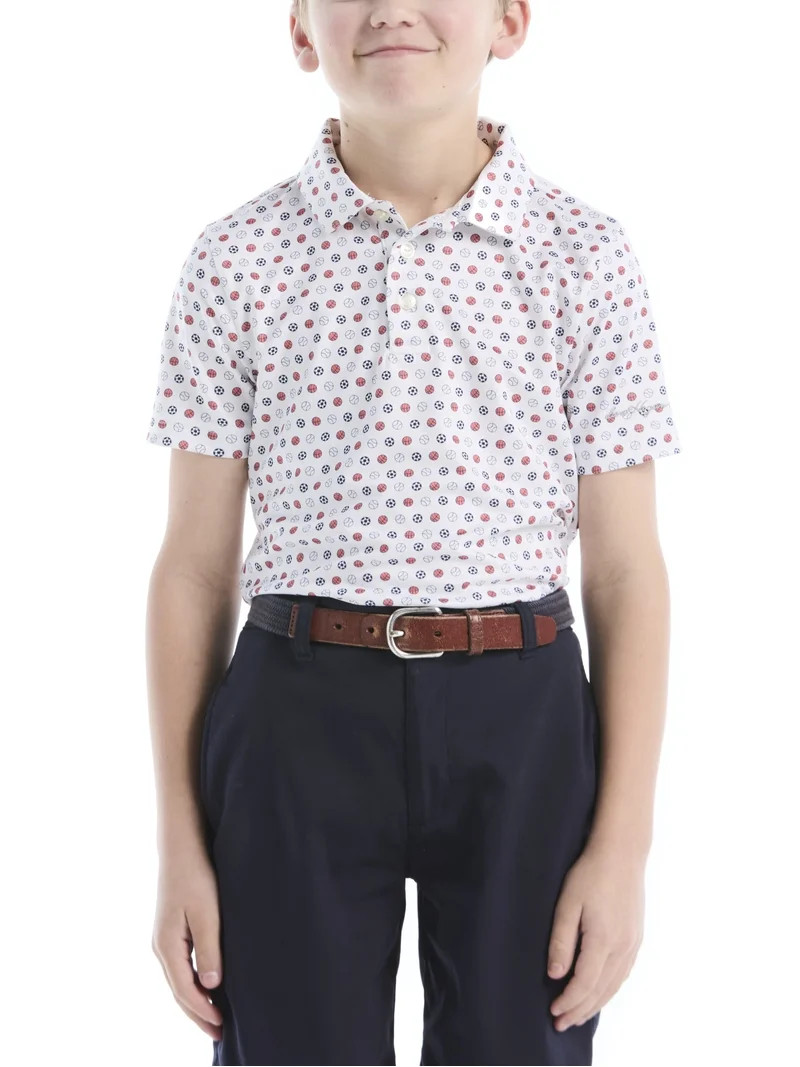 Ben Hogan Performance Little Boys and Big Boys Multi-Sports Printed Short Sleeve Golf Polo Shirt,... | Walmart (US)