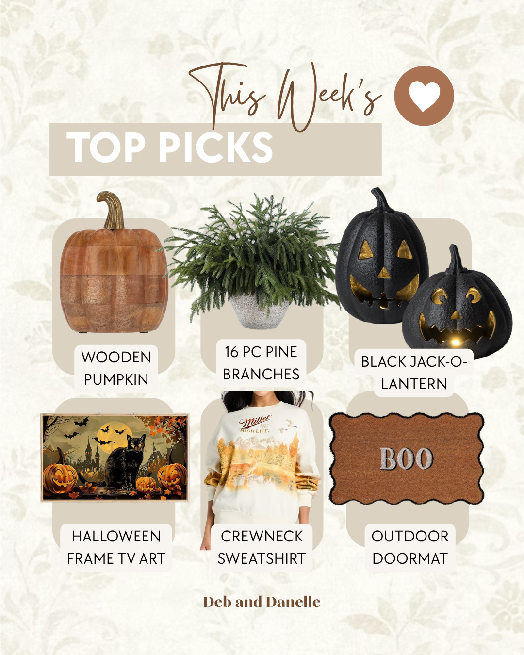 Our most-loved items of the week include a few neutral faux pumpkins, the Winter branches we have already started layering into our Fall decor, and a great sweatshirt for those cool evenings.  

 #LTKSeasonal #LTKHome #LTKMidsize