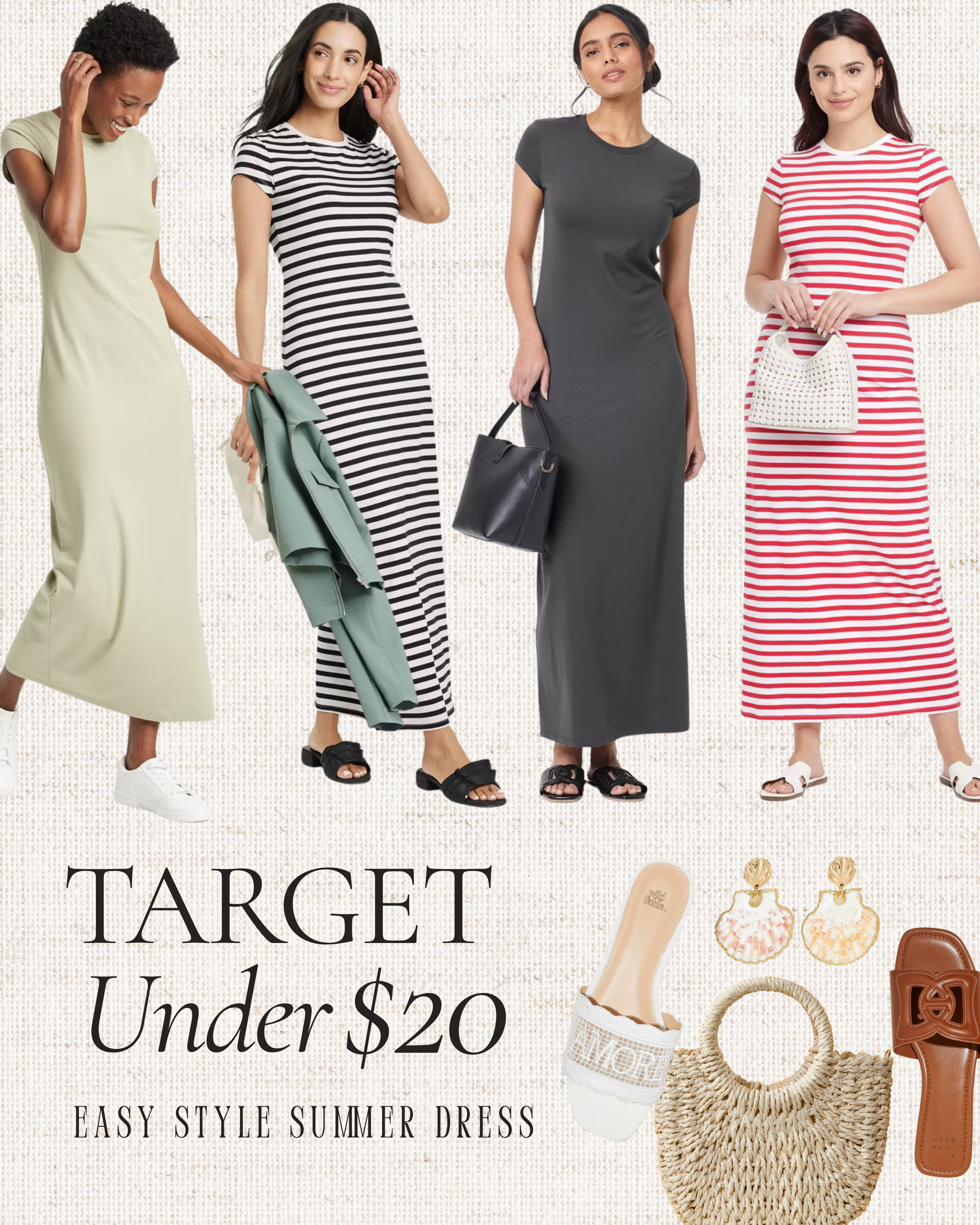 One of my top favorite dresses for the bump this summer, even though it's not technically maternity it works perfectly! Nice and stretchy. Looks cute styled so many different ways.  

 #LTKFindsUnder50 #LTKStyleTip #LTKBump