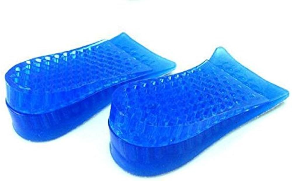 Topwon 1.8'' Two Layers Height Increase Taller Shoe Gel Insole Blue | Amazon (US)